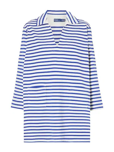 Polo Ralph Lauren Striped Cotton-jersey Mini Dress | Thumbnail 1 Polo Ralph Lauren Striped Cotton-jersey Mini Dress | Thumbnail 1