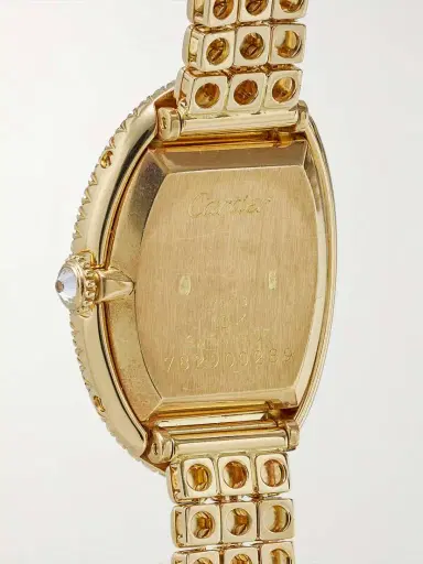 Stephanie Windsor + Cartier Vintage 1990s Baignoire 18-karat Gold Diamond Watch, Ref. 1920 (6.25'' Wrist) | Thumbnail 4 Stephanie Windsor + Cartier Vintage 1990s Baignoire 18-karat Gold Diamond Watch, Ref. 1920 (6.25'' Wrist) | Thumbnail 4
