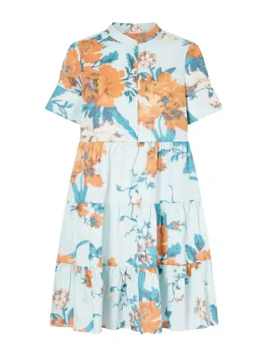 Erdem Tiered Floral-print Cotton Mini Dress | Thumbnail 1 Erdem Tiered Floral-print Cotton Mini Dress | Thumbnail 1