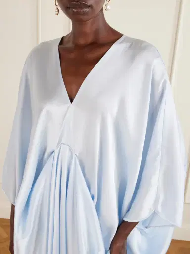 Camilla Draped Silk-satin Kaftan | Thumbnail 4 Camilla Draped Silk-satin Kaftan | Thumbnail 4