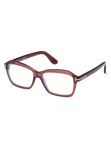 Tom Ford Women's 54MM Blue Block Rectangular Sunglasses - Bordeaux | Thumbnail 1 Tom Ford Women's 54MM Blue Block Rectangular Sunglasses - Bordeaux | Thumbnail 1