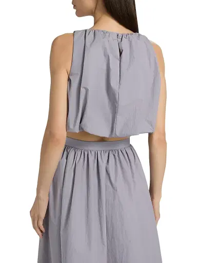 AMUR Women's Ravina Gathered Bubble-Hem Top - Nimbus | Thumbnail 5 AMUR Women's Ravina Gathered Bubble-Hem Top - Nimbus | Thumbnail 5