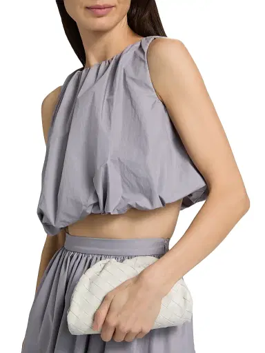 AMUR Women's Ravina Gathered Bubble-Hem Top - Nimbus | Thumbnail 6 AMUR Women's Ravina Gathered Bubble-Hem Top - Nimbus | Thumbnail 6