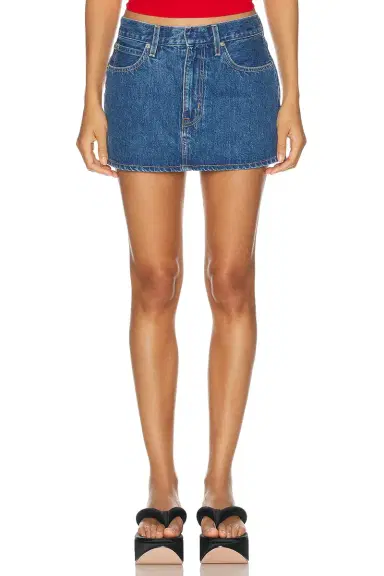 SLVRLAKE Micro Clean Waistband Mini Skirt | Thumbnail 1 SLVRLAKE Micro Clean Waistband Mini Skirt | Thumbnail 1