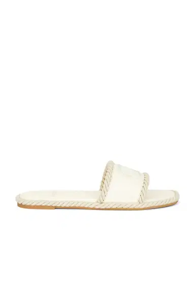 Valentino Garavani V Logo Torchon Slide Espadrilles | Thumbnail 1 Valentino Garavani V Logo Torchon Slide Espadrilles | Thumbnail 1