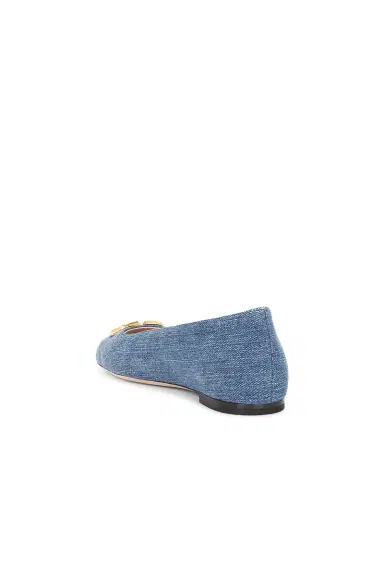Valentino Garavani V Logo Signature Ballet Flat | Thumbnail 3 Valentino Garavani V Logo Signature Ballet Flat | Thumbnail 3