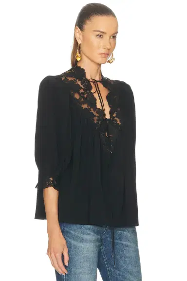 Chloé Silk Top | Thumbnail 3 Chloé Silk Top | Thumbnail 3