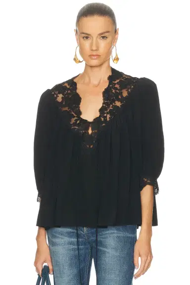 Chloé Silk Top | Thumbnail 1 Chloé Silk Top | Thumbnail 1