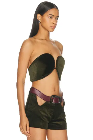Jean Paul Gaultier Corduroy Bra Top | Thumbnail 2 Jean Paul Gaultier Corduroy Bra Top | Thumbnail 2