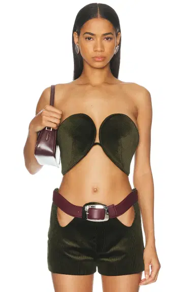 Jean Paul Gaultier Corduroy Bra Top | Thumbnail 1 Jean Paul Gaultier Corduroy Bra Top | Thumbnail 1