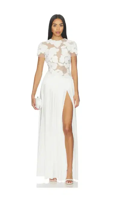 Nadine Merabi Sloane White Dress | Thumbnail 1 Nadine Merabi Sloane White Dress | Thumbnail 1