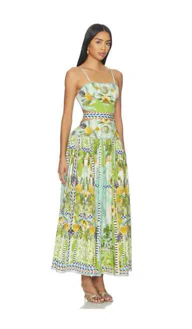 Falguni Shane Peacock Palm Mirage Open Back Dress | Thumbnail 2 Falguni Shane Peacock Palm Mirage Open Back Dress | Thumbnail 2