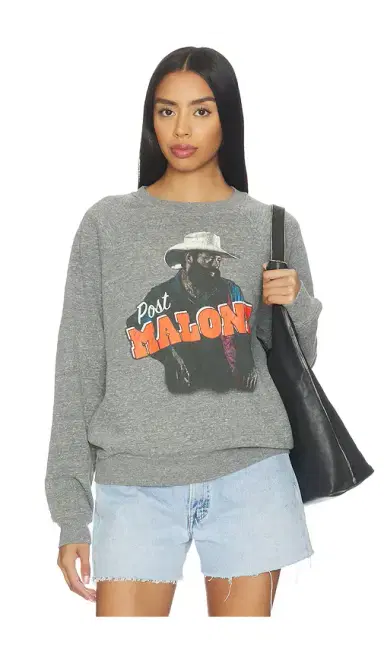 DAYDREAMER Post Malone Posty Leanin Vintage Raglan Sweatshirt | Thumbnail 1 DAYDREAMER Post Malone Posty Leanin Vintage Raglan Sweatshirt | Thumbnail 1