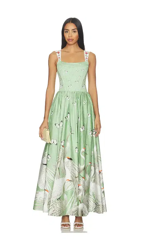 Alice + Olivia Guinevere Bustier Maxi Dress Alice + Olivia Guinevere Bustier Maxi Dress