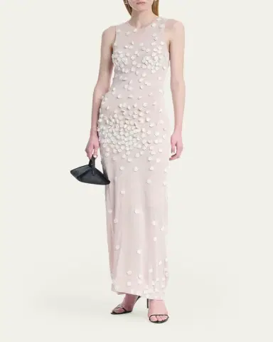 Altuzarra Nelly Degrade Flower Applique Mesh Maxi Dress | Thumbnail 4 Altuzarra Nelly Degrade Flower Applique Mesh Maxi Dress | Thumbnail 4