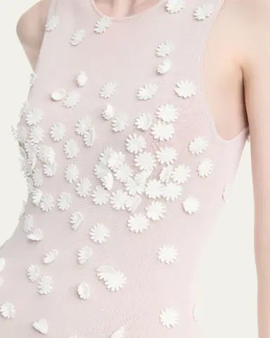 Altuzarra Nelly Degrade Flower Applique Mesh Maxi Dress | Thumbnail 5 Altuzarra Nelly Degrade Flower Applique Mesh Maxi Dress | Thumbnail 5