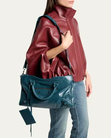 Balenciaga Le City Medium Leather Tote Bag | Thumbnail 2 Balenciaga Le City Medium Leather Tote Bag | Thumbnail 2