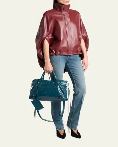 Balenciaga Le City Medium Leather Tote Bag | Thumbnail 5 Balenciaga Le City Medium Leather Tote Bag | Thumbnail 5