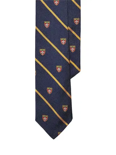 Polo Ralph Lauren Men's Blazer Clubs Striped Silk Tie - Navy | Thumbnail 1 Polo Ralph Lauren Men's Blazer Clubs Striped Silk Tie - Navy | Thumbnail 1