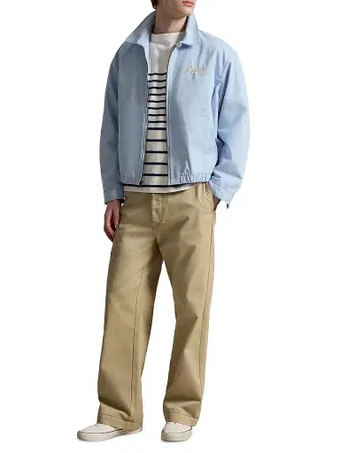 Polo Ralph Lauren Men's Cotton Twill Drop-Shoulder Windbreaker Jacket - Southport Blue | Thumbnail 2 Polo Ralph Lauren Men's Cotton Twill Drop-Shoulder Windbreaker Jacket - Southport Blue | Thumbnail 2