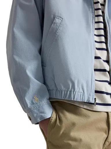 Polo Ralph Lauren Men's Cotton Twill Drop-Shoulder Windbreaker Jacket - Southport Blue | Thumbnail 6 Polo Ralph Lauren Men's Cotton Twill Drop-Shoulder Windbreaker Jacket - Southport Blue | Thumbnail 6