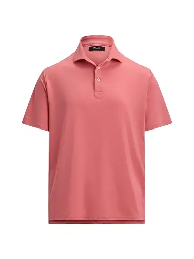 RLX Ralph Lauren Men's Lightweight Airflow Jersey Short-Sleeve Polo Shirt - Desert Rose | Thumbnail 1 RLX Ralph Lauren Men's Lightweight Airflow Jersey Short-Sleeve Polo Shirt - Desert Rose | Thumbnail 1