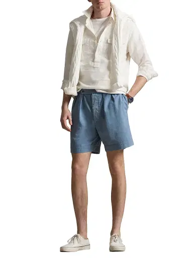 Polo Ralph Lauren Men's Rustic Cotton Twill Shorts - Les Fades | Thumbnail 2 Polo Ralph Lauren Men's Rustic Cotton Twill Shorts - Les Fades | Thumbnail 2