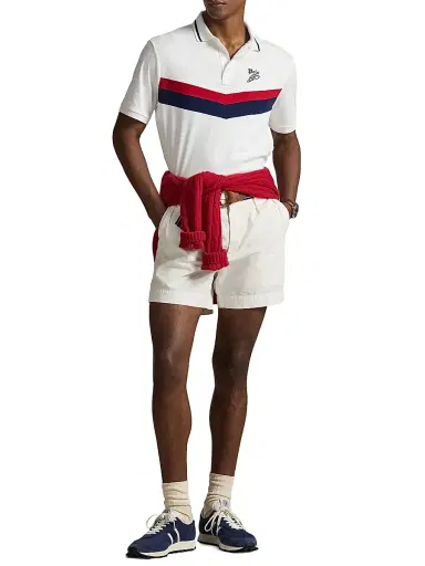 Polo Ralph Lauren Men's Logo Striped Cotton Polo Shirt | Thumbnail 2 Polo Ralph Lauren Men's Logo Striped Cotton Polo Shirt | Thumbnail 2