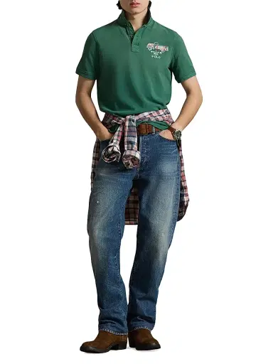 Polo Ralph Lauren Men's Artisan Cotton Mesh Polo Shirt | Thumbnail 2 Polo Ralph Lauren Men's Artisan Cotton Mesh Polo Shirt | Thumbnail 2