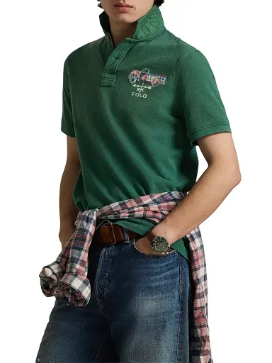 Polo Ralph Lauren Men's Artisan Cotton Mesh Polo Shirt | Thumbnail 3 Polo Ralph Lauren Men's Artisan Cotton Mesh Polo Shirt | Thumbnail 3