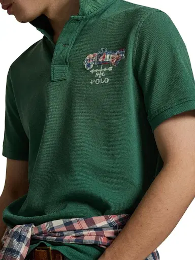 Polo Ralph Lauren Men's Artisan Cotton Mesh Polo Shirt | Thumbnail 5 Polo Ralph Lauren Men's Artisan Cotton Mesh Polo Shirt | Thumbnail 5