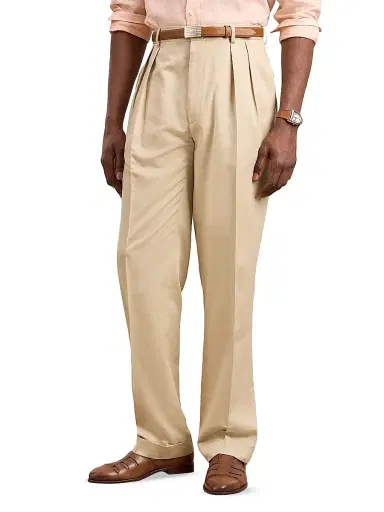 Ralph Lauren Purple Label Men's Gregory Hand-Tailored Silk Suit Trousers - Sand | Thumbnail 3 Ralph Lauren Purple Label Men's Gregory Hand-Tailored Silk Suit Trousers - Sand | Thumbnail 3