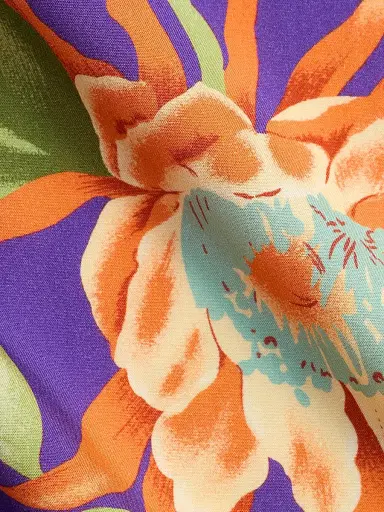 Polo Ralph Lauren Men's Tropical Floral Print Short-Sleeve Shirt - Purple - Size XL | Thumbnail 6 Polo Ralph Lauren Men's Tropical Floral Print Short-Sleeve Shirt - Purple - Size XL | Thumbnail 6