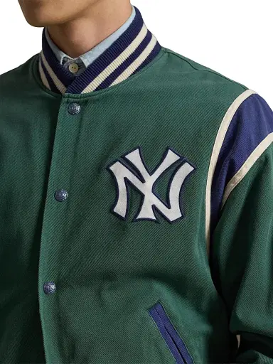 Polo Ralph Lauren Men's Yankees Heritage Twill Bomber Jacket | Thumbnail 5 Polo Ralph Lauren Men's Yankees Heritage Twill Bomber Jacket | Thumbnail 5