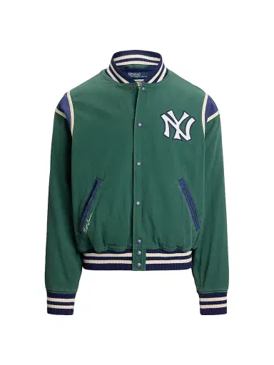 Polo Ralph Lauren Men's Yankees Heritage Twill Bomber Jacket | Thumbnail 1 Polo Ralph Lauren Men's Yankees Heritage Twill Bomber Jacket | Thumbnail 1