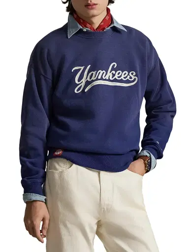Polo Ralph Lauren Men's Yankees Vintage Fleece Crewneck Sweatshirt | Thumbnail 3 Polo Ralph Lauren Men's Yankees Vintage Fleece Crewneck Sweatshirt | Thumbnail 3