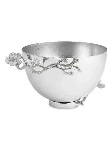 Michael Aram Silver Orchid Medium Bowl | Thumbnail 3 Michael Aram Silver Orchid Medium Bowl | Thumbnail 3