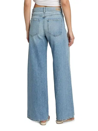 Le Jean Women's Joss Frayed-Seam Wide-Leg Jeans - Forget Me Not | Thumbnail 5 Le Jean Women's Joss Frayed-Seam Wide-Leg Jeans - Forget Me Not | Thumbnail 5
