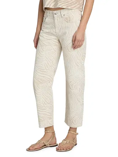 Le Jean Women's Nomad Ankle Jeans - Zebra - Size 31 | Thumbnail 4 Le Jean Women's Nomad Ankle Jeans - Zebra - Size 31 | Thumbnail 4