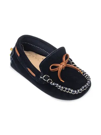 Elephantito Baby Boy's Leather Driving Loafers - Suede Blue 6 (Child) | Thumbnail 2 Elephantito Baby Boy's Leather Driving Loafers - Suede Blue 6 (Child) | Thumbnail 2
