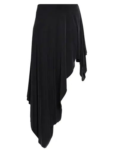 Maison Margiela Women's Asymmetric Midi-Skirt - Black - Size 10 | Thumbnail 1 Maison Margiela Women's Asymmetric Midi-Skirt - Black - Size 10 | Thumbnail 1