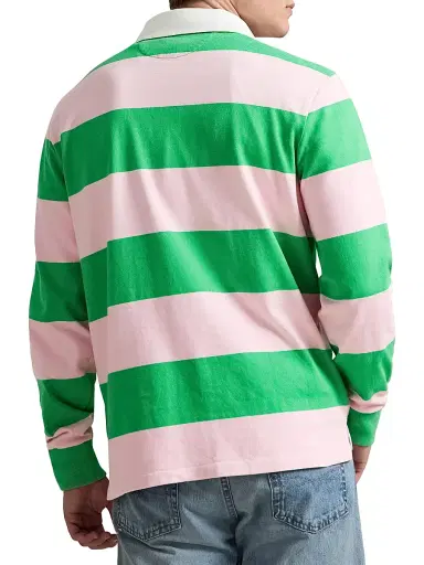 Polo Ralph Lauren Men's Rugby Striped Cotton Shirt | Thumbnail 4 Polo Ralph Lauren Men's Rugby Striped Cotton Shirt | Thumbnail 4
