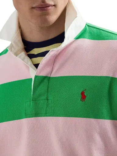 Polo Ralph Lauren Men's Rugby Striped Cotton Shirt | Thumbnail 5 Polo Ralph Lauren Men's Rugby Striped Cotton Shirt | Thumbnail 5