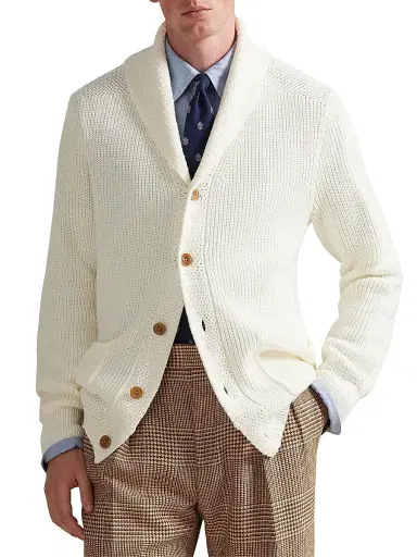 Polo Ralph Lauren Men's Cotton-Knit Cardigan | Thumbnail 3 Polo Ralph Lauren Men's Cotton-Knit Cardigan | Thumbnail 3