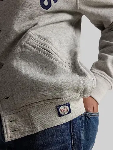 Polo Ralph Lauren Men's Yankees Vintage Fleece Bomber Jacket | Thumbnail 8 Polo Ralph Lauren Men's Yankees Vintage Fleece Bomber Jacket | Thumbnail 8