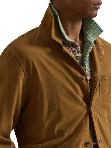 Polo Ralph Lauren Men's Suede Utility Jacket | Thumbnail 5 Polo Ralph Lauren Men's Suede Utility Jacket | Thumbnail 5