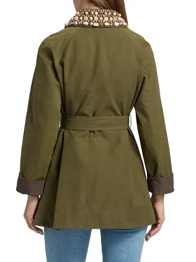 Veronica Beard Women's Langham Belted Dickey Coat - Army | Thumbnail 5 Veronica Beard Women's Langham Belted Dickey Coat - Army | Thumbnail 5