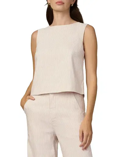 Joe's Jeans Women's The Boatneck Pinstripe Tank - Micro Stripe - Size Medium | Thumbnail 3 Joe's Jeans Women's The Boatneck Pinstripe Tank - Micro Stripe - Size Medium | Thumbnail 3