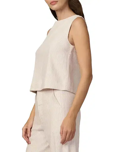 Joe's Jeans Women's The Boatneck Pinstripe Tank - Micro Stripe - Size Medium | Thumbnail 4 Joe's Jeans Women's The Boatneck Pinstripe Tank - Micro Stripe - Size Medium | Thumbnail 4