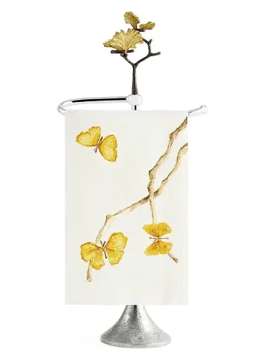 Michael Aram Butterfly Ginkgo Fingertip Towel Stand | Thumbnail 2 Michael Aram Butterfly Ginkgo Fingertip Towel Stand | Thumbnail 2